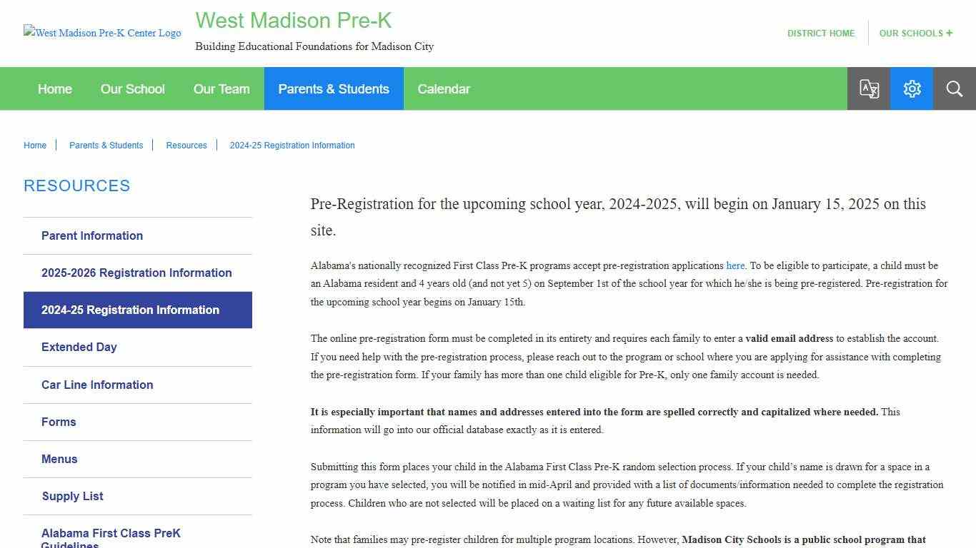 Resources / 2024-25 Registration Information